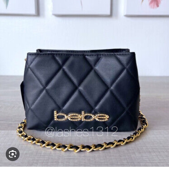 bebe Handbags - Bebe quilted black crossbody bag